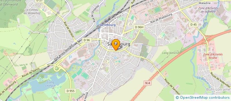 localisation de l'entreprise MADAME AUDREY SBRUGNERA à SARREBOURG