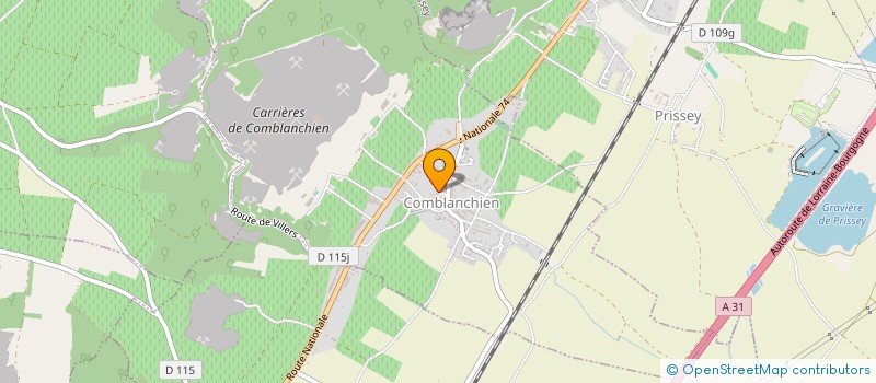 localisation de l'entreprise MADAME AUDREY SCHLIENGER  COMBLANCHIEN