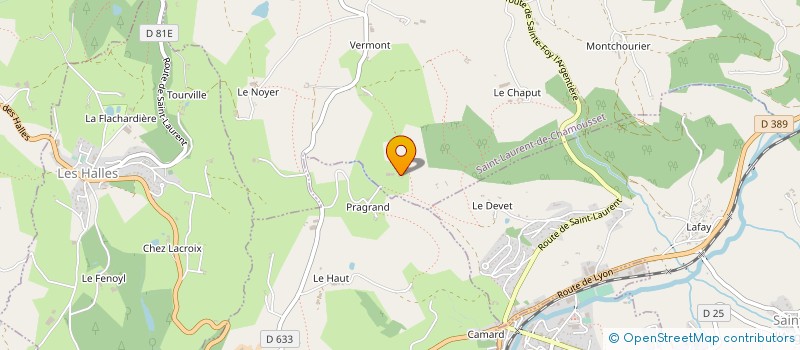 localisation de l'entreprise MADAME AUDREY SECCI  SAINT-CLEMENT-LES-PLACES