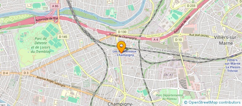 localisation de l'entreprise MADAME AUDREY SEPEDE à CHAMPIGNY-SUR-MARNE