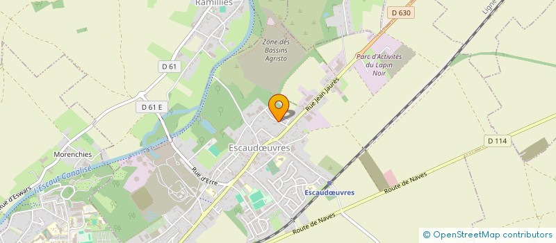 localisation de l'entreprise MADAME AUDREY SERRE  ESCAUDUVRES