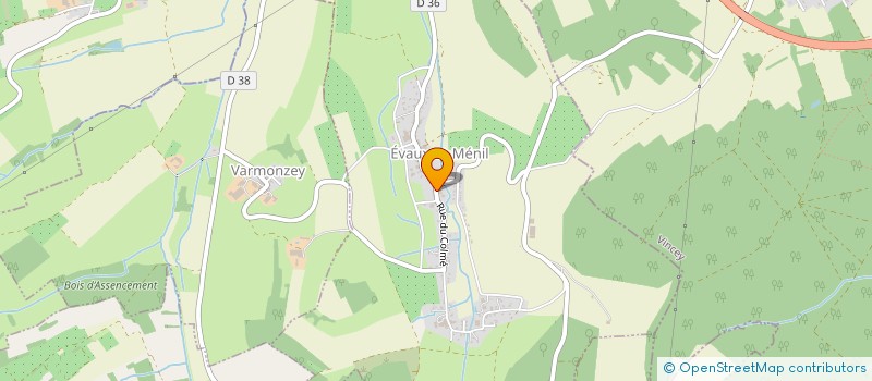 localisation de l'entreprise MADAME AUDREY SIMONIN  EVAUX-ET-MENIL