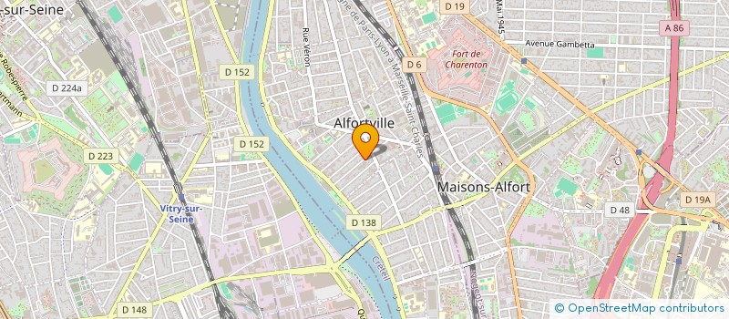 localisation de l'entreprise MADAME AUDREY SIRACH  ALFORTVILLE