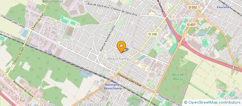 localisation de l'entreprise MADAME AUDREY SORIN  TAVERNY