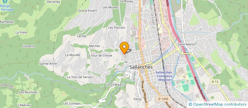 localisation de l'entreprise MADAME AUDREY SOUFFLET  SALLANCHES