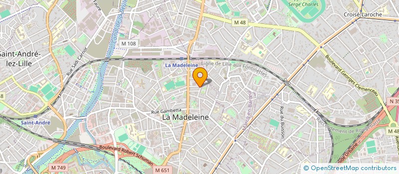 localisation de l'entreprise MADAME AUDREY SUEUR à LA MADELEINE