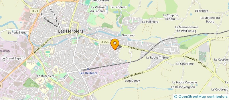 localisation de l'entreprise MADAME AUDREY SUIRE à LES HERBIERS