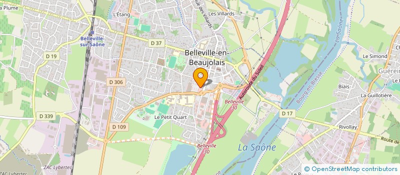 localisation de l'entreprise MADAME AUDREY TARGE à BELLEVILLE-EN-BEAUJOLAIS