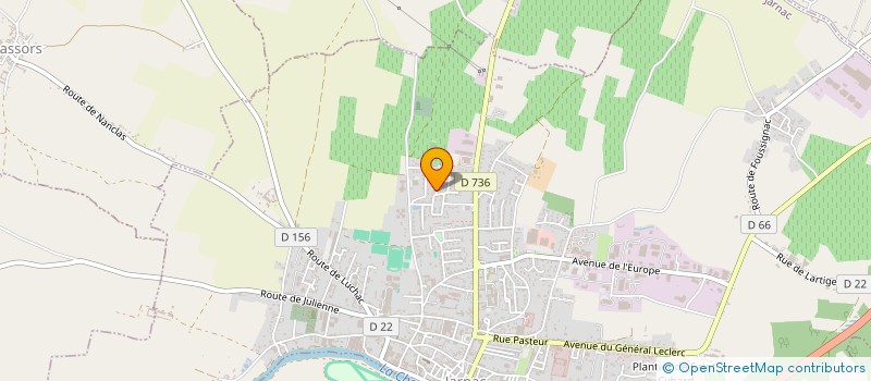 localisation de l'entreprise MADAME AUDREY TARRUELLA BOBE à JARNAC
