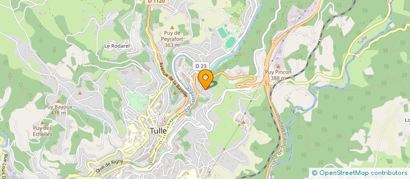 localisation de l'entreprise MADAME AUDREY TEIXEIRA  TULLE