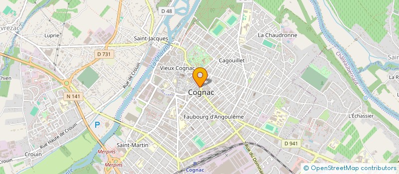 localisation de l'entreprise MADAME AUDREY TERRIEN à COGNAC