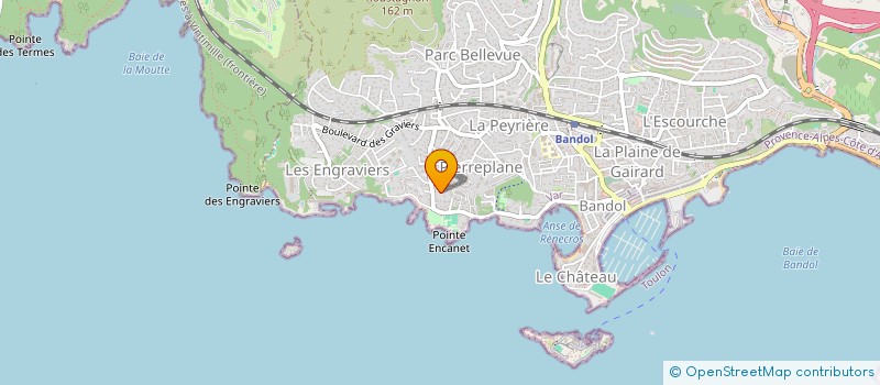 localisation de l'entreprise MADAME AUDREY TETAERT  BANDOL