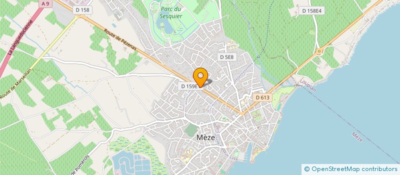 localisation de l'entreprise MADAME AUDREY THIBAULT  MONTAGNAC