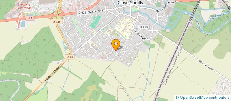 localisation de l'entreprise MADAME AUDREY THOMAS  CLAYE-SOUILLY