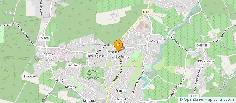 localisation de l'entreprise MADAME AUDREY TODINI  LEOGNAN