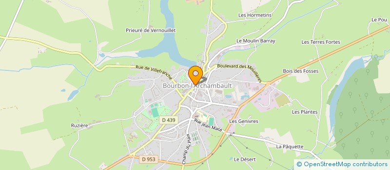 localisation de l'entreprise MADAME AUDREY TOUREAU à BOURBON-L'ARCHAMBAULT