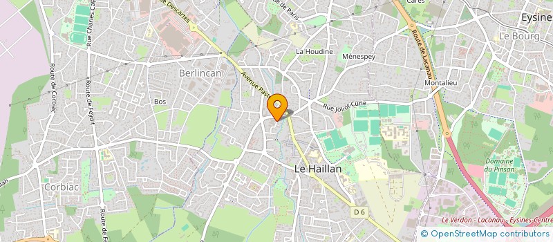 localisation de l'entreprise MADAME AUDREY TOUYA  LE HAILLAN