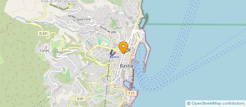 localisation de l'entreprise MADAME AUDREY ULYSSE à BASTIA