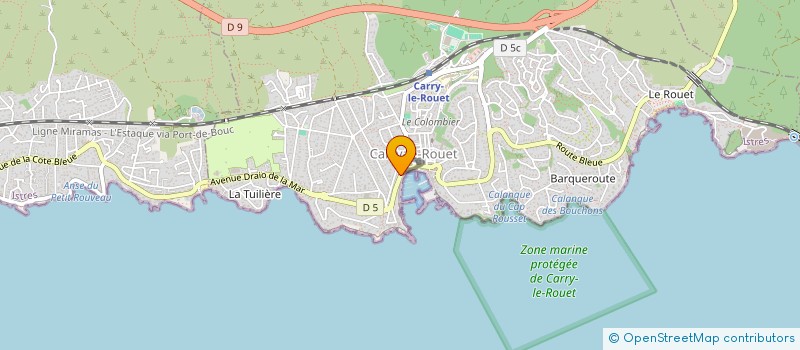 localisation de l'entreprise MADAME AUDREY VALERO  CARRY-LE-ROUET