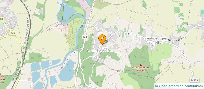 localisation de l'entreprise MADAME AUDREY VALLAT  LA ROCHE-NOIRE