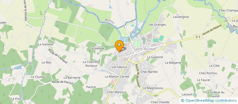 localisation de l'entreprise MADAME AUDREY VASSE  SAINT AULAYE-PUYMANGOU