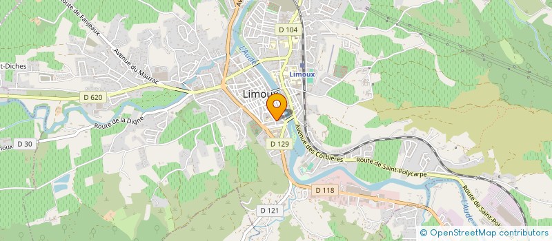 localisation de l'entreprise MADAME AUDREY VAYSSE à LIMOUX