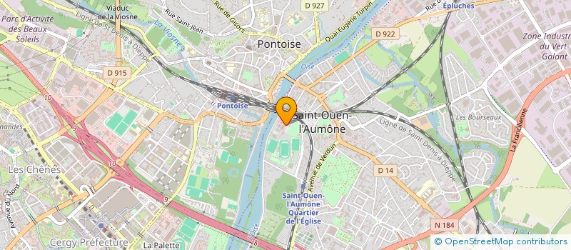 localisation de l'entreprise MADAME AUDREY VERBEKE à SAINT-OUEN-L'AUMONE