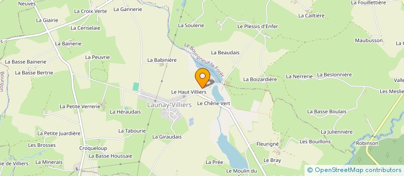 localisation de l'entreprise MADAME AUDREY VERRIERE  LE BOURGNEUF LA FORET