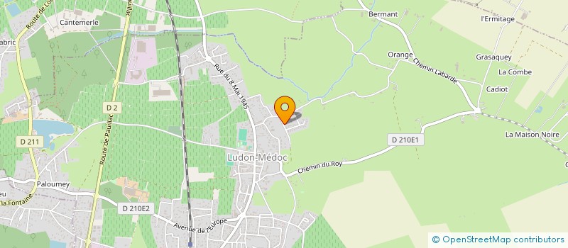 localisation de l'entreprise MADAME AUDREY VERT  LUDON-MEDOC