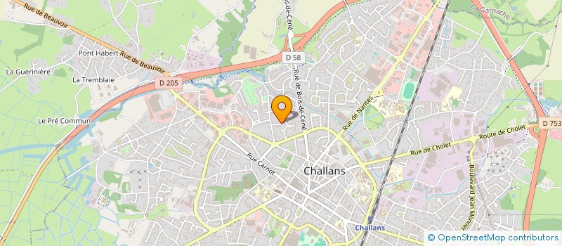 localisation de l'entreprise MADAME AUDREY VEYSSIERE à CHALLANS