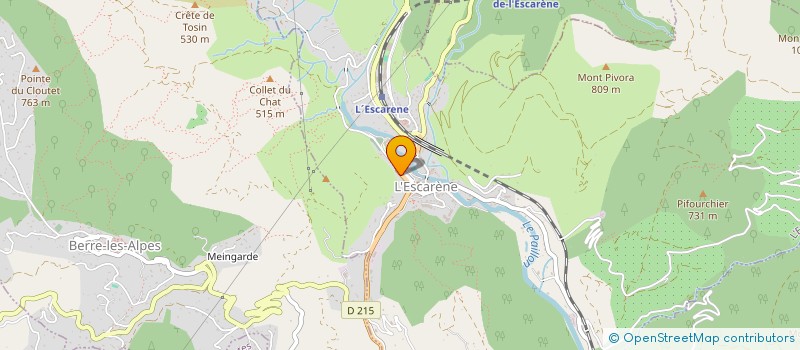 localisation de l'entreprise MADAME AUDREY VIGNA à L'ESCARENE