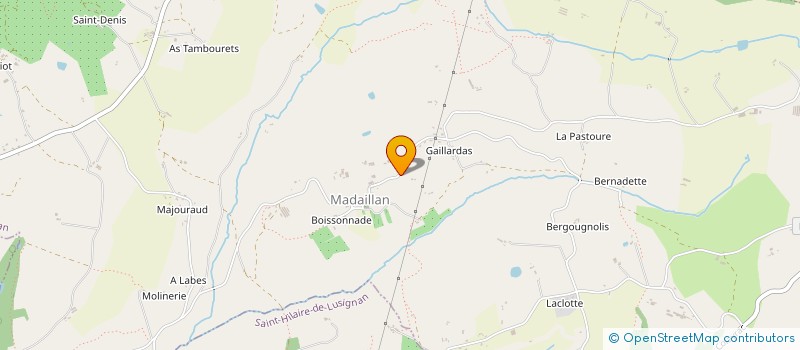 localisation de l'entreprise MADAME AUDREY VIGNOLA  MADAILLAN