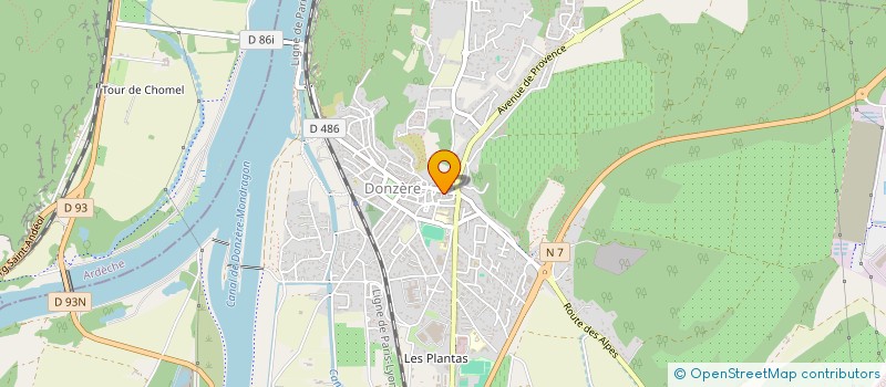 localisation de l'entreprise MADAME AUDREY VILLEGA  DONZERE