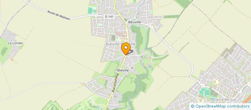 localisation de l'entreprise MADAME AUDREY VIVIEN  BIEVILLE BEUVILLE