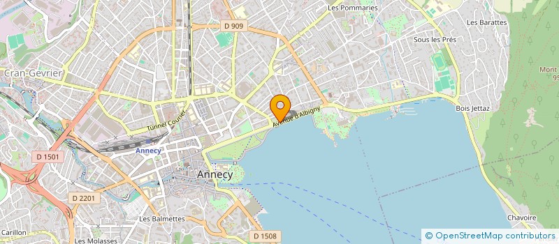 localisation de l'entreprise MADAME AUDREY VOISIN à ANNECY