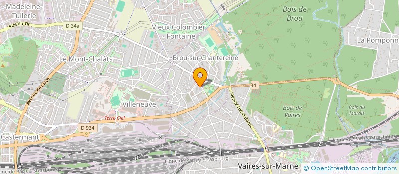 localisation de l'entreprise MADAME AUDREY VOLFART à BROU-SUR-CHANTEREINE
