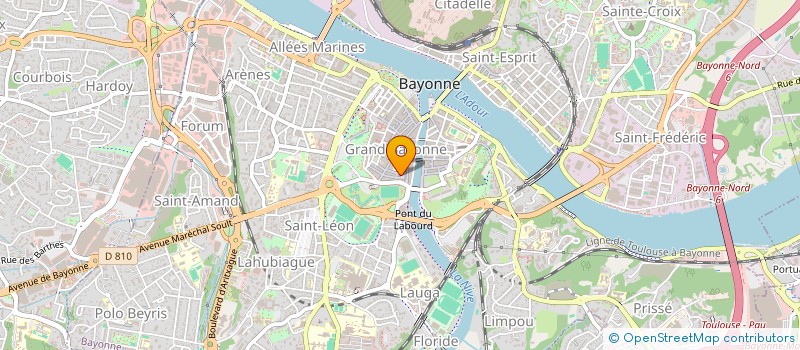 localisation de l'entreprise MADAME AUDREY WARION  BAYONNE