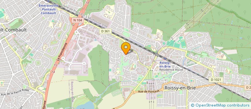 localisation de l'entreprise MADAME AUDREY WEINBERG  ROISSY-EN-BRIE