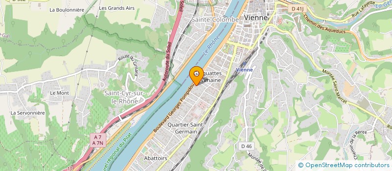 localisation de l'entreprise MADAME AUDREY WIDLOECHER  VIENNE