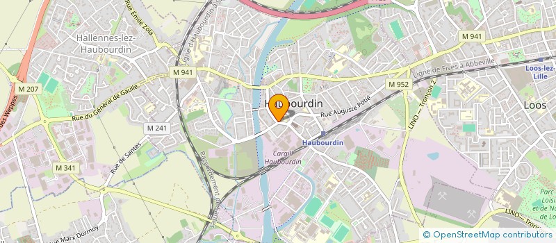 localisation de l'entreprise MADAME AUDREY WILLOT  HALLENNES-LEZ-HAUBOURDIN