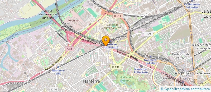 localisation de l'entreprise MADAME AUDREY ZAHOUA  NANTERRE