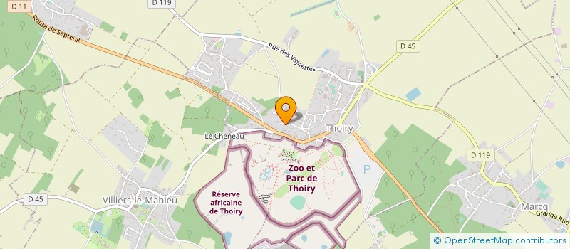 localisation de l'entreprise MADAME AUDREY ZENOUDA  THOIRY