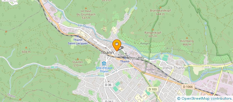 localisation de l'entreprise MADAME AUDREY ZWERGER  THANN