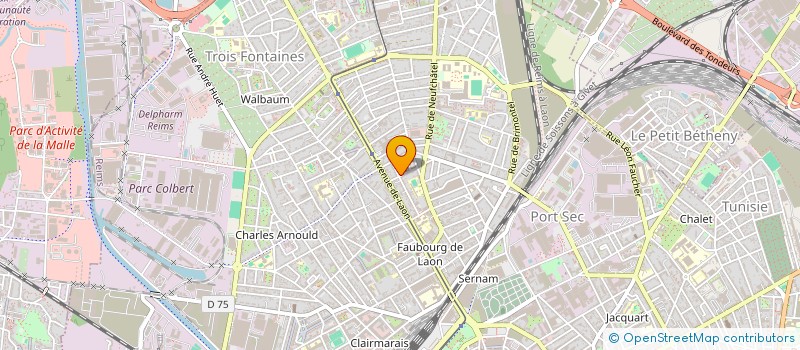 localisation de l'entreprise MADAME AUDRIE ROUCHE--HOLLARD  REIMS