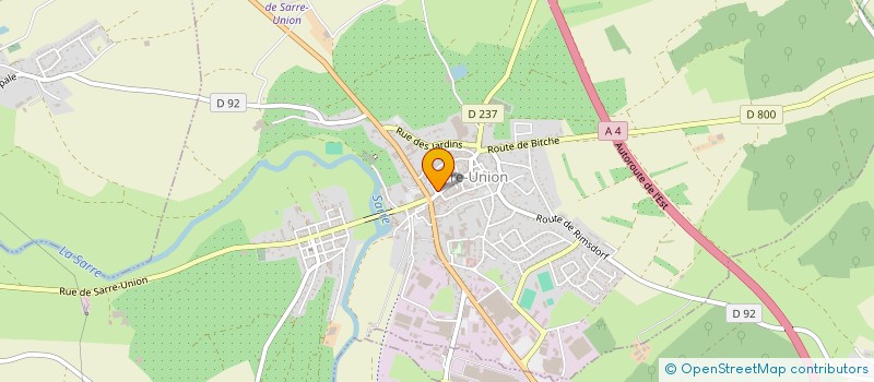 localisation de l'entreprise MADAME AUDRINA BEHR  SARRE-UNION