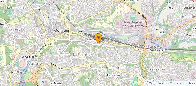 localisation de l'entreprise MADAME AUDRINA FERREIRA LEITE à QUIMPER