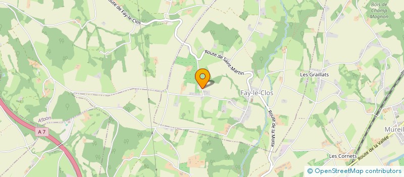 localisation de l'entreprise MADAME AUGUSTA BATTANDIER  FAY-LE-CLOS