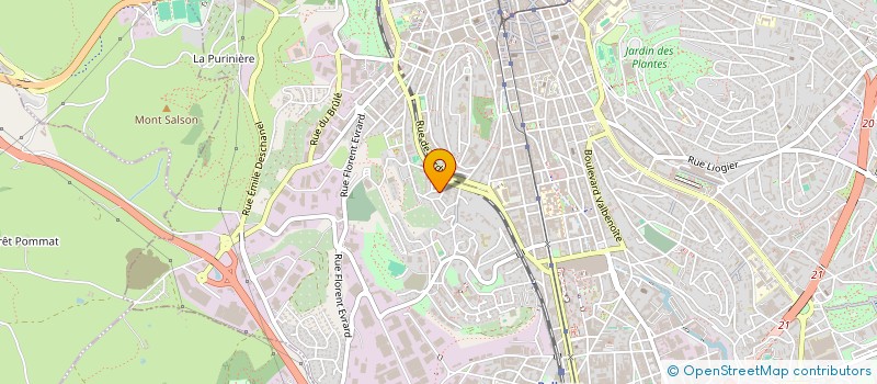 localisation de l'entreprise MADAME AUGUSTA BUISSON  SAINT-ETIENNE