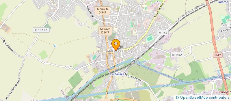 localisation de l'entreprise MADAME AUGUSTA DUBUCQ  LA BASSEE