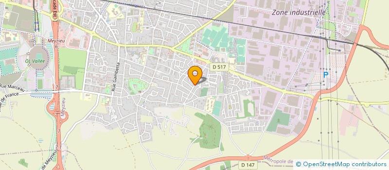 localisation de l'entreprise MADAME AUGUSTA DUFOUR  MEYZIEU